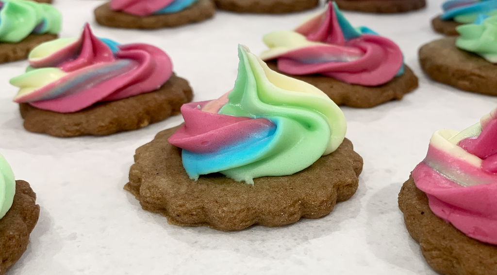 Baking with kids: Unicorn Poop Iced Gem Cookies
