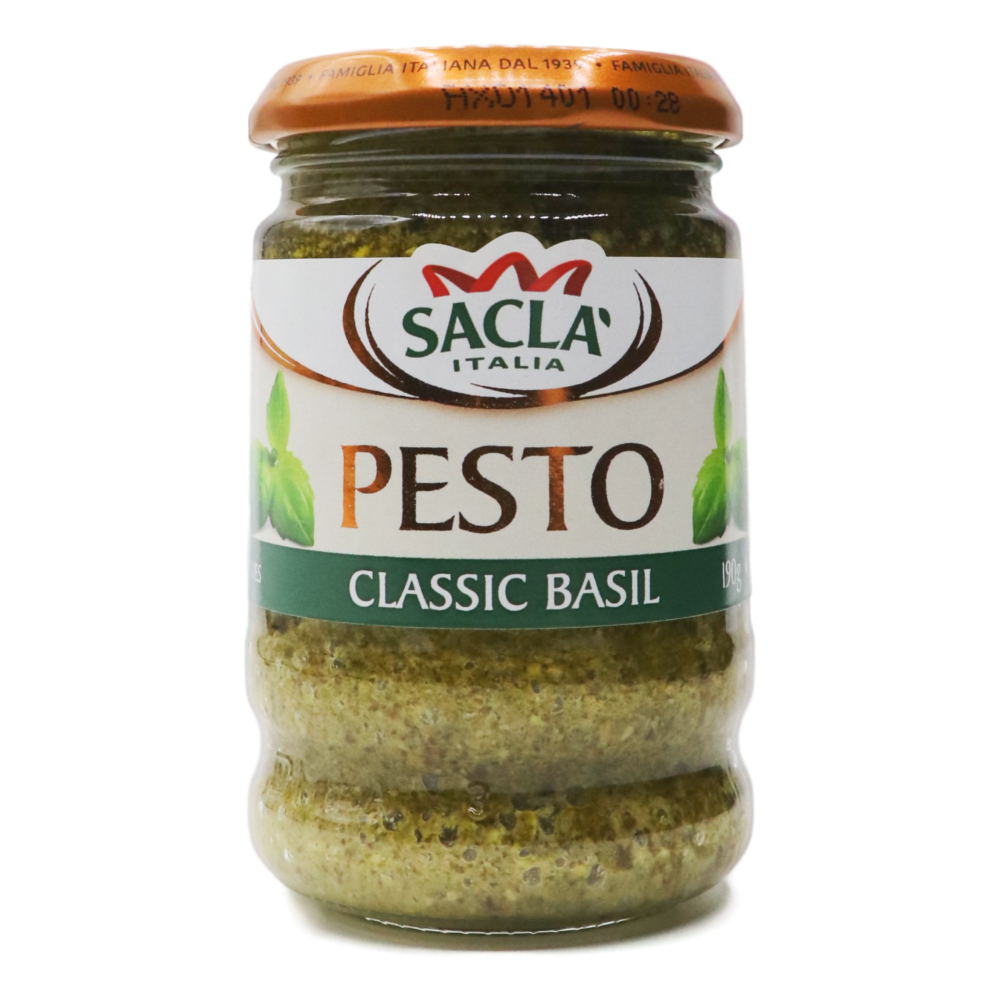 Classic Basil Pesto 190g (Sacla) Butcher Baker Grocer