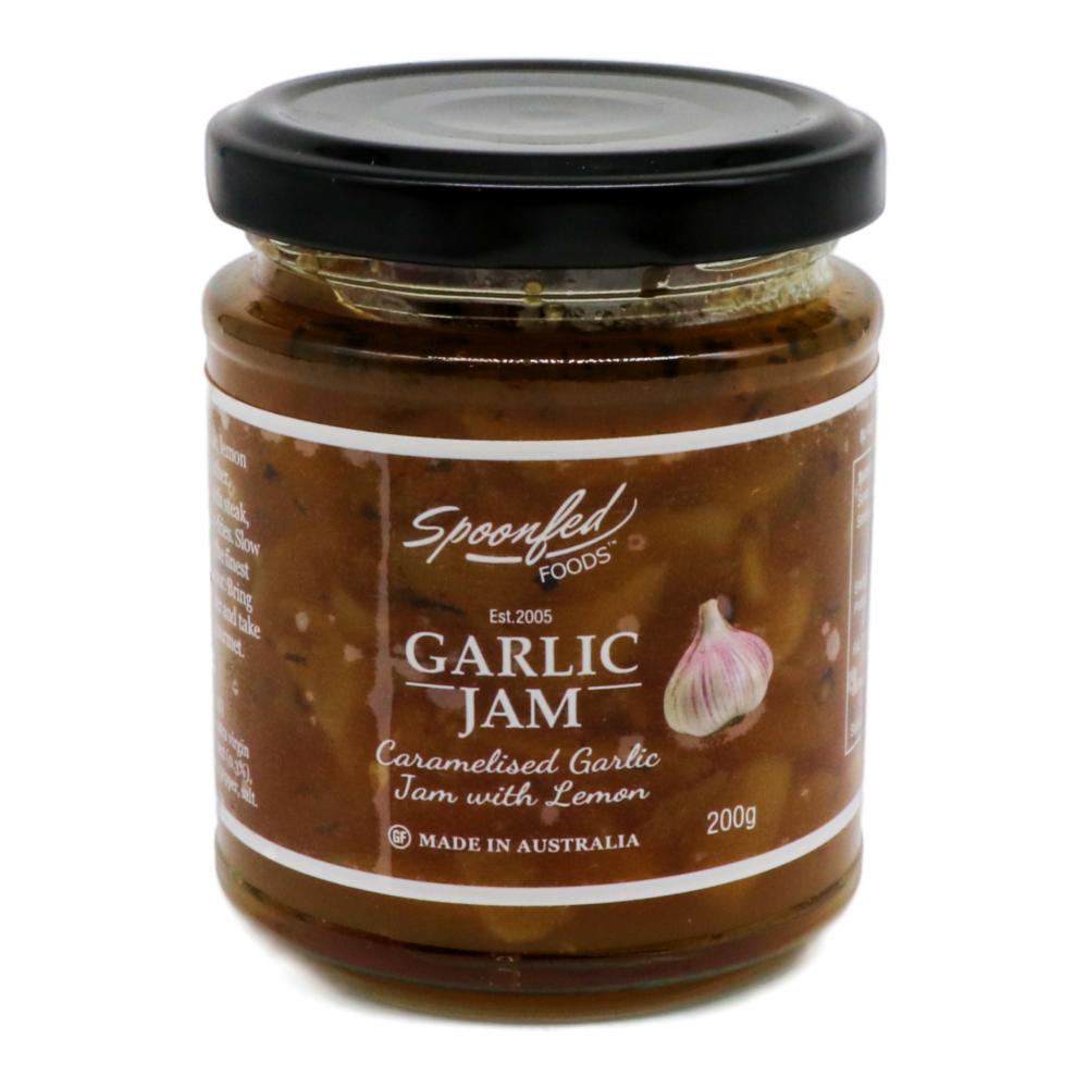 'Garlic Jam' Caramelised Garlic Jam with Lemon 200g (Spoonfed Foods) Butcher Baker Grocer