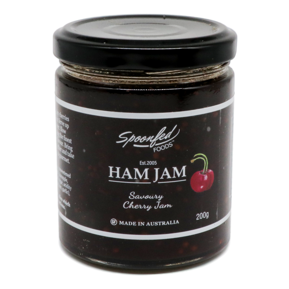 'Ham Jam' Savoury Cherry Jam 200g (Spoonfed Foods) Butcher Baker Grocer