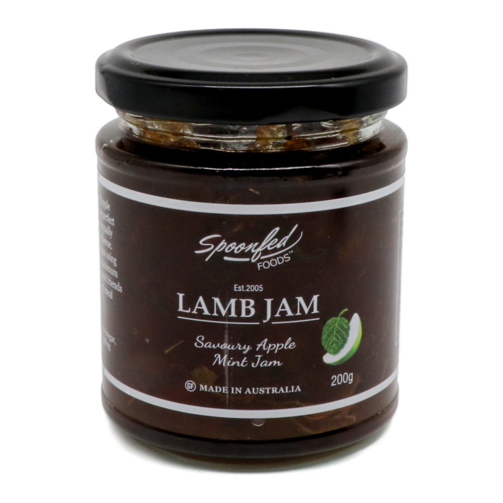 'Lamb Jam' Savoury Apple Mint Jam 200g (Spoonfed Foods) Butcher Baker Grocer