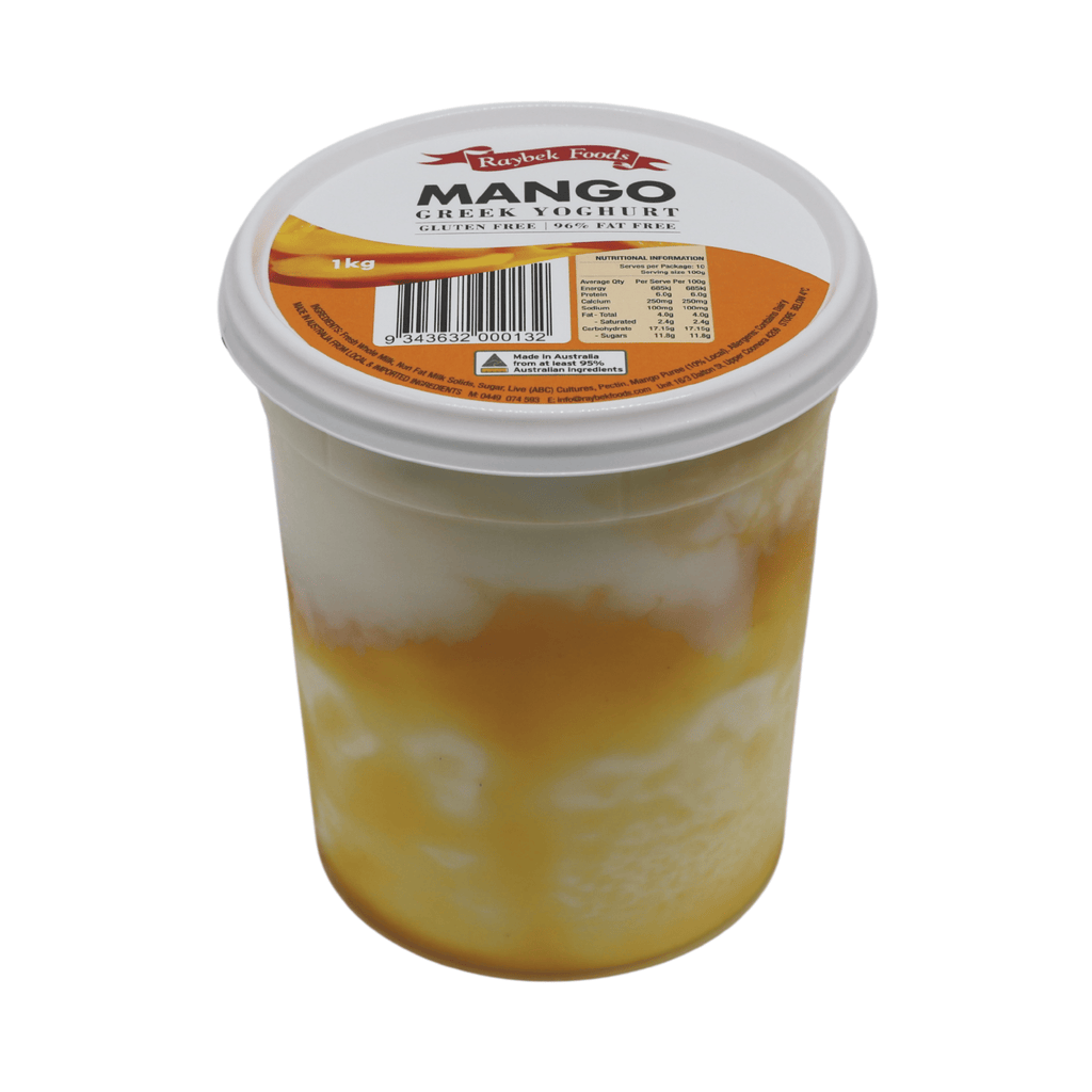 Mango Greek Yoghurt (250g OR 1kg) (Raybek Foods) Butcher Baker Grocer