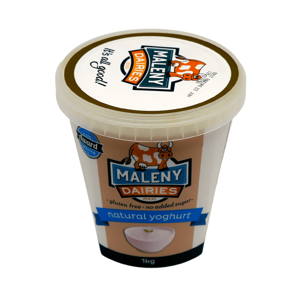 Natural Yoghurt 1kg (Maleny Dairies) Butcher Baker Grocer