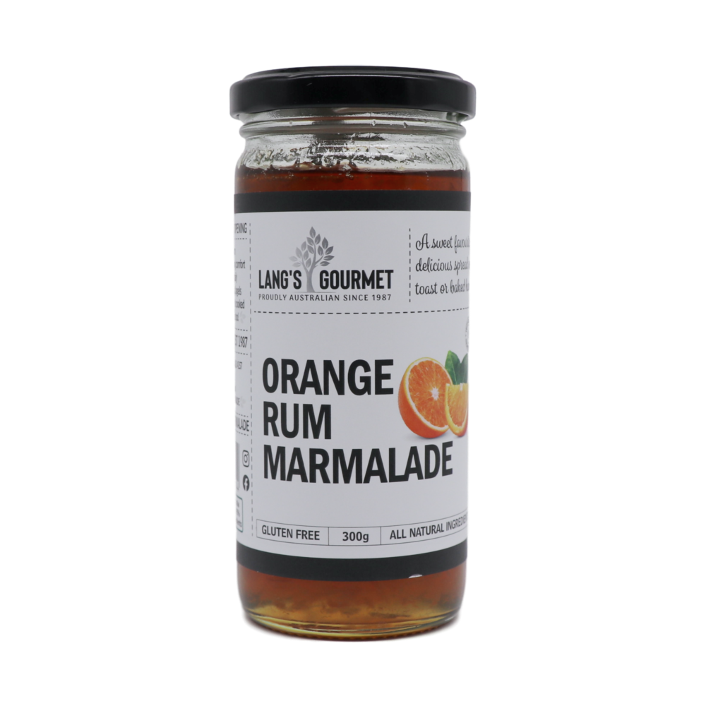 Orange Rum Marmalade 300g (Lang's Gourmet) Butcher Baker Grocer