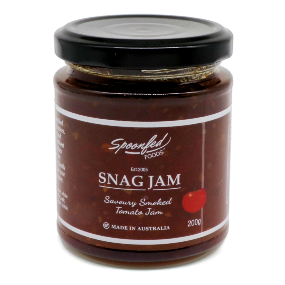 'Snag Jam' Savoury Smoked Tomato Jam 200g (Spoonfed Foods) Butcher Baker Grocer