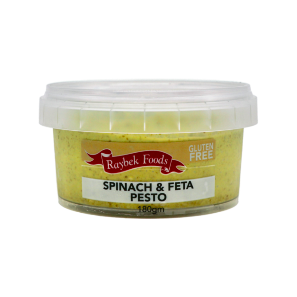 Spinach & Feta Pesto Dip 180g (Raybek Foods) Butcher Baker Grocer