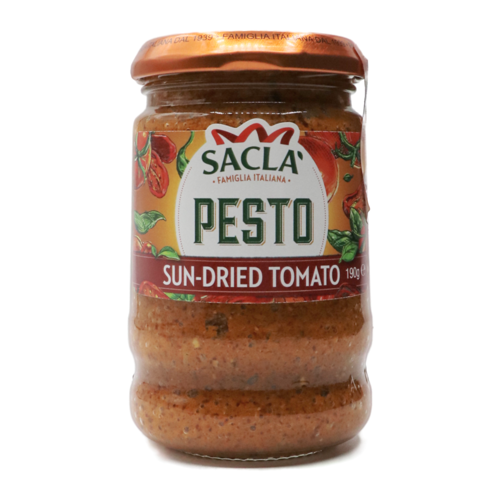 Sun-Dried Tomato Pesto 190g (Sacla) Butcher Baker Grocer